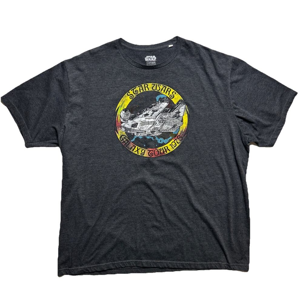 VTG Star Wars T-Shirt Galaxy Tour Gray Men XXL
